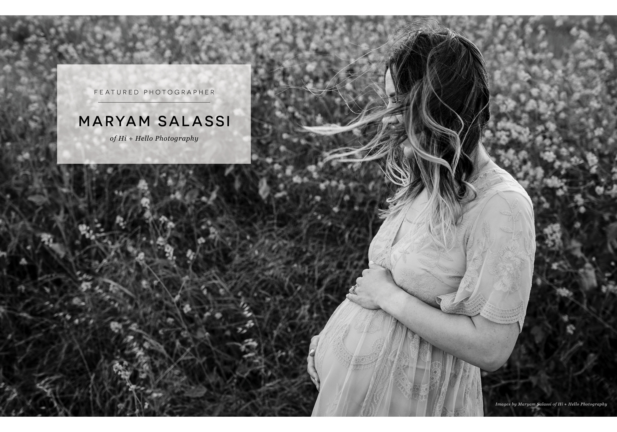 featured photographer Maryam Salassi of Hi + Hello Photography